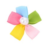Wholesale Flower Pet Hair Clips Fashion Kitten Puppy Grooming Hair Accessories Ornament Hair Clips with Pearl