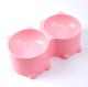 Pet Bowl Nonskid Double Water and Food Bowls Cute Design Cats Feeder Feeding Bowl Kitten Supplies