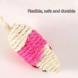 Cat Toys Sisal Design Mouse Shape for Indoor Cats Playing Interactive High Quality Funny Mouse Toys Pet Cat Chew Toy