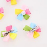 Wholesale Flower Pet Hair Clips Fashion Kitten Puppy Grooming Hair Accessories Ornament Hair Clips with Pearl