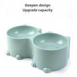 Pet Bowl Nonskid Double Water and Food Bowls Cute Design Cats Feeder Feeding Bowl Kitten Supplies