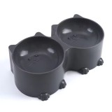 Pet Bowl Nonskid Double Water and Food Bowls Cute Design Cats Feeder Feeding Bowl Kitten Supplies