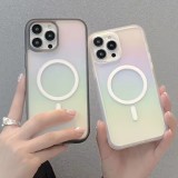 Skin-sensitive colorful glitter magnetic shell mobile phone case is suitable for iphone 15promax