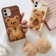 Bow little bear case for iphone14 carton protective cover