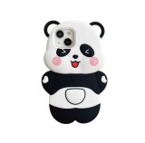 Mobile Phone Case Silicone for Apple 14 Panda Cartoon Girl Holding Cat Girl Cute Apple cellPhone cover