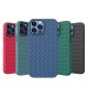 Cheap mobile phone case classic heat dissipation woven pattern tpu for Apple 14MAX