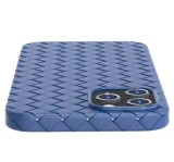 Cheap mobile phone case classic heat dissipation woven pattern tpu for Apple 14MAX