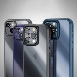 Mobile phone case soft armor luxury solid color foreign trade pc soft edge for 15promax mobile phone case
