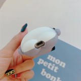 3D Shark Earphone Case Animal silicon protective cover case with key chain wireless earphone case