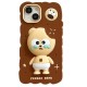 Stress Reducing Cookie Bear Silicone Phone Case for iphone 14