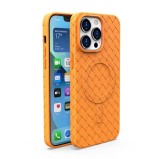 Heat dissipation magnetic woven pattern TPU Mobile Cell Cute Phone Case for iPhone 14 MAX