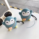 3D Cartoon Backpack Penguin silicone protective cover For Airpods Pro Cover Cases for Apple Airpods 2 1