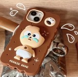 Stress Reducing Cookie Bear Silicone Phone Case for iphone 14