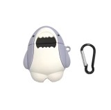3D Shark Earphone Case Animal silicon protective cover case with key chain wireless earphone case