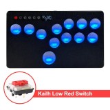 Mini Hitbox RGB Buttons Flatbox Arcade Fight Stick For KailhSwitch Arcade Stick Controller GP2040-CE For PC PS3 PS4 Switch