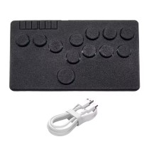 Flatbox Arcade Fight Stick Mini Hitbox Buttons Style Hot SWAP Kailh Switch Arcade Stick Controller Pico GP2040-CE For PC/PS4/NS