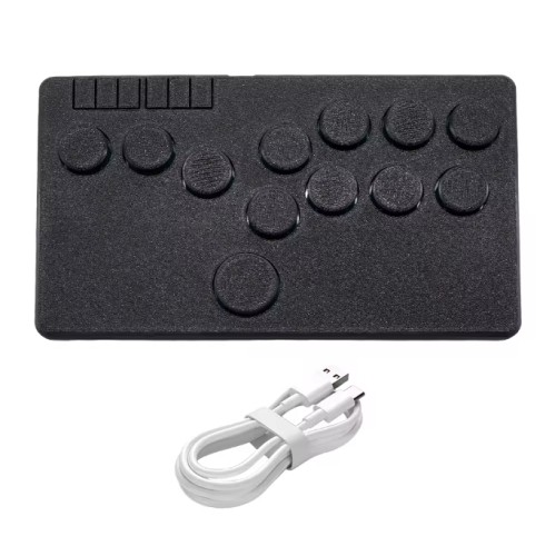 Flatbox Arcade Fight Stick Mini Hitbox Buttons Style Hot SWAP Kailh Switch Arcade Stick Controller Pico GP2040-CE For PC/PS4/NS