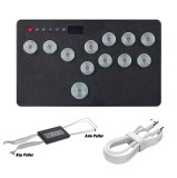 Mini Hitbox RGB Buttons Flatbox Arcade Fight Stick For KailhSwitch Arcade Stick Controller GP2040-CE For PC PS3 PS4 Switch