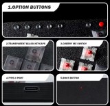 Flatbox Mini HitBox Controller SOCD Fighting Stick Gamepad Joystick With Cherry RGB Switch Gaming Keyboard For PC/PS4/PS3/Switch