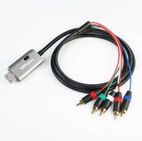 High Quality RGBS VGA to Component Video Cable 5RCA YPbPr for Se-ga Dreamcast DC with Stock Video Signal Output
