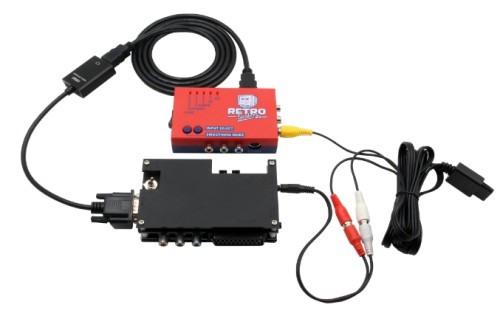 RetroScaler2x A/V to HDMI-compatible Converter and Line-doubler For Retro Game Consoles PS2 N64 NES Dreamcast Saturn MD1 MD2