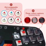 Mini Hitbox Flatbox WASD SOCD Fighting Stick SallyBox LED Light Controller Game Controller for PC/PS3/PS4/Switch