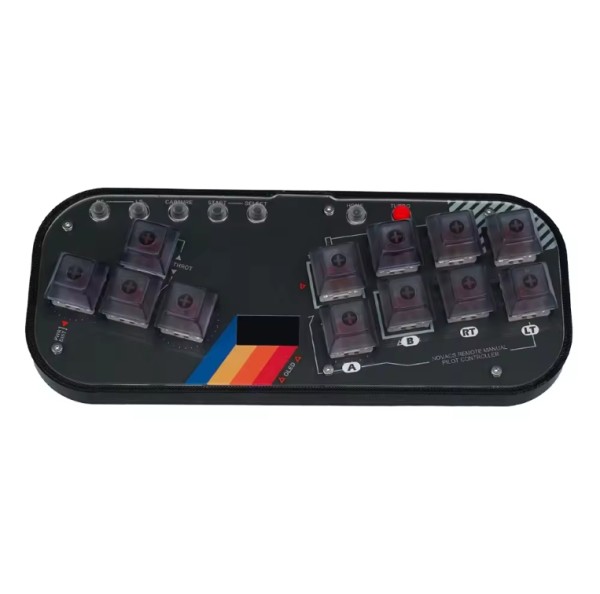 Mini Hitbox Flatbox WASD SOCD Fighting Stick SallyBox LED Light Controller Game Controller for PC/PS3/PS4/Switch