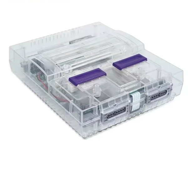 Red Replacement shell Transparent snes console shell carcasa SNES case for Super NES SNES