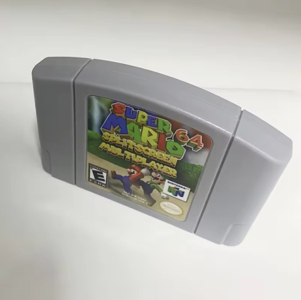Splitscreen Multiplayer N64 super bros cartridge split screen for Mario N64