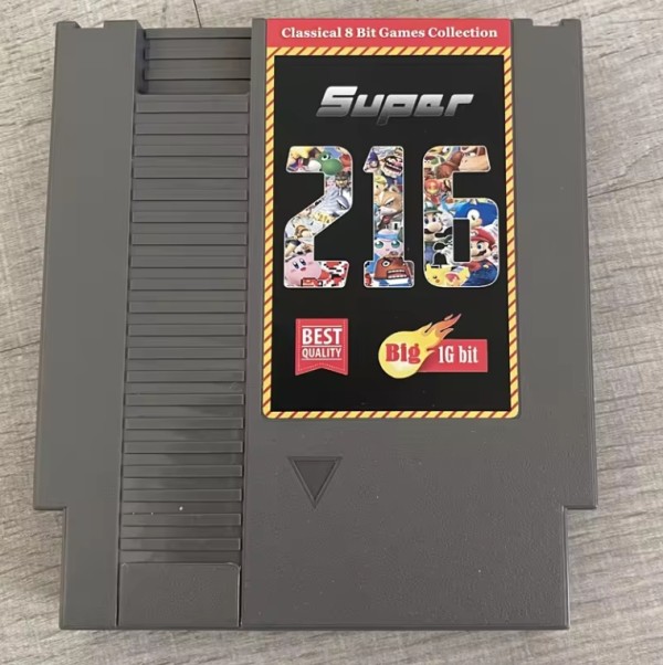 Collector Version Region Free 72 Pins 8 Bit Multi Game 216 in 1 Cartridge for NES