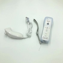 OEM controller Remote Built in Motion Plus and Nunchuck with silicone case and strap for N Wii
