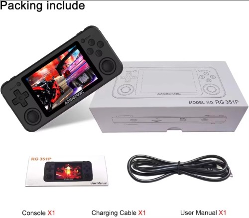 Built-in 64G TF Card 2500 Classic Games original and no repeat RG351P Handheld Retro Game Console