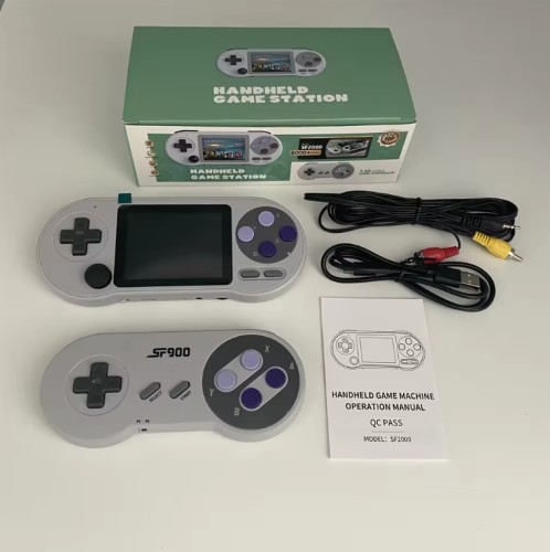 3-Inch IPS Built-in 6000 Retro Games Portable Handheld Game Console SF2000