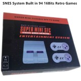 Built in 94 multi-game 16Bits Retro TV classic SNES decks