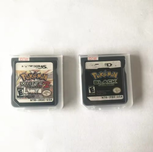 Retro game cartridge pkm black and white for ds nds 3ds