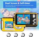2.7K 48MP Digital Camera HD Rechargeable Underwater Camera Dual Lens Waterproof Cameras