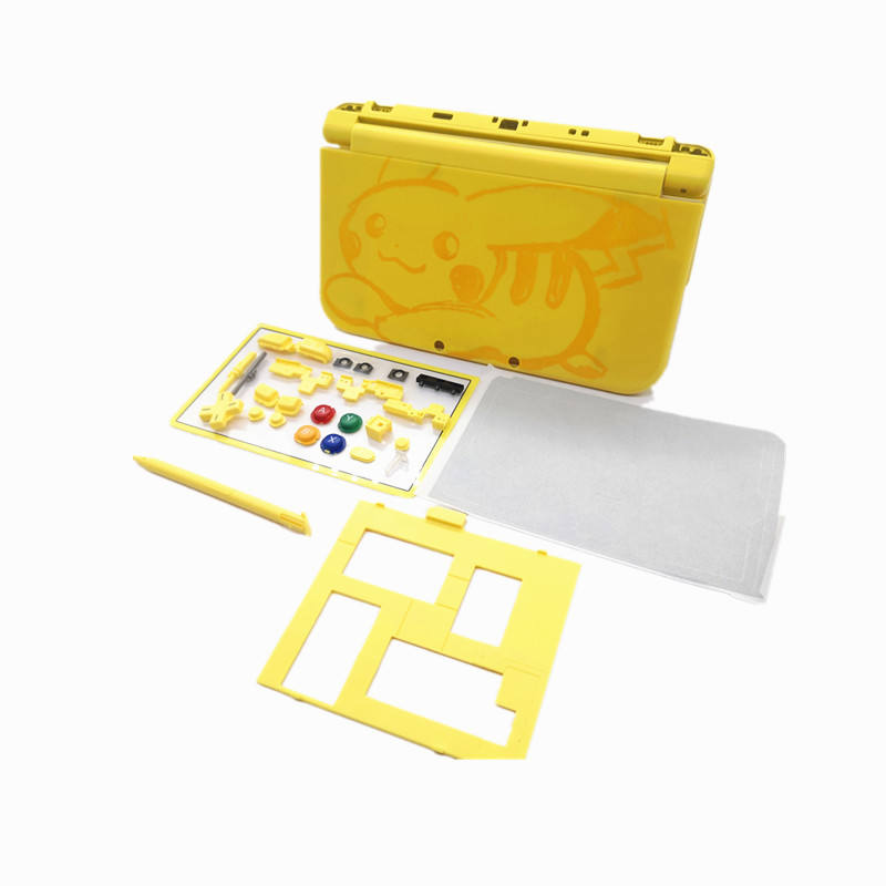 Pikachu Replacement Full Shell for New 3DS XL LL Yellow Green full sets Shell/Housing