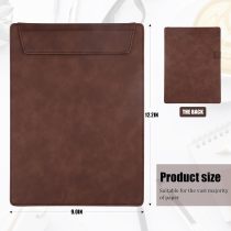 LAGEFEFE Magnetic Clipboard, Elegant Leather Clip Board with Pen Holder - Stylish Office Supplies and Document Organizer for Women's Desk Aesthetics - Quality Clip Boards and Clipboard Solutions