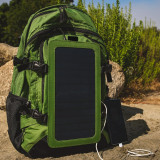 LAGEFEFE Rucksacks formountaineers - Mountaineer Solar Backpack - Rugged 40L Outdoor Backpack with Flexible and Detachable 6.5W Solar Panel for Charging