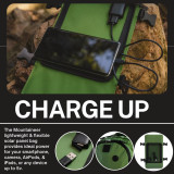 LAGEFEFE Rucksacks formountaineers - Mountaineer Solar Backpack - Rugged 40L Outdoor Backpack with Flexible and Detachable 6.5W Solar Panel for Charging