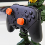 Orange Thumbsticks FPS for PS4/ PS5 for Xbox X|S / One Controller Thumb Grips, 1 High-Rise Convex, 1 Mid-Rise Concave, NO include controller