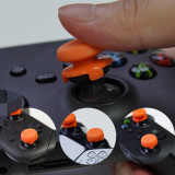Orange Thumbsticks FPS for PS4/ PS5 for Xbox X|S / One Controller Thumb Grips, 1 High-Rise Convex, 1 Mid-Rise Concave, NO include controller