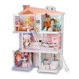 Sidory Handcraft Doll House models DIY Kit, Assemble Mini Dolls 、Doll Rooms with Furniture, Doll Beds & Decor Accessories, Fun Over The Houses Play Toy for Children