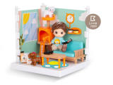Sidory Handcraft Doll House models DIY Kit, Assemble Mini Dolls 、Doll Rooms with Furniture, Doll Beds & Decor Accessories, Fun Over The Houses Play Toy for Children