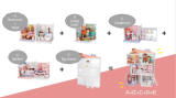 Sidory Handcraft Doll House models DIY Kit, Assemble Mini Dolls 、Doll Rooms with Furniture, Doll Beds & Decor Accessories, Fun Over The Houses Play Toy for Children