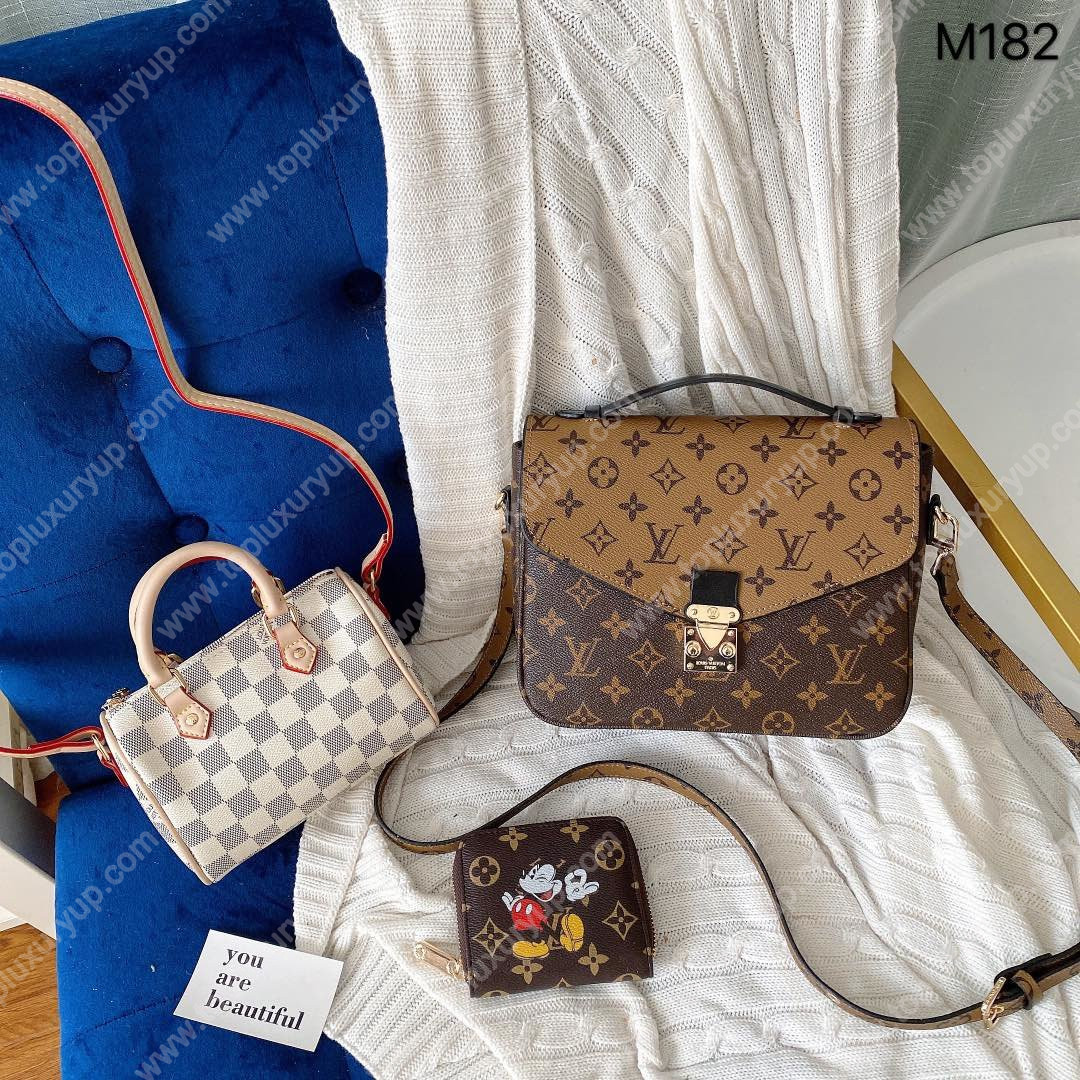 US$ 50 - louis vuitton three-piece mini pillow bag fashion messenger bag cute wild wallet - www ...