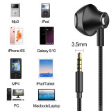 Fasgear FG-01 Wired Earphones with Microphone & Volume Remote Control, 3.5mm Plug