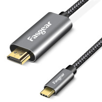 Fasgear Type C to HDMI Cable, 4K@60Hz, 6ft/1.8m