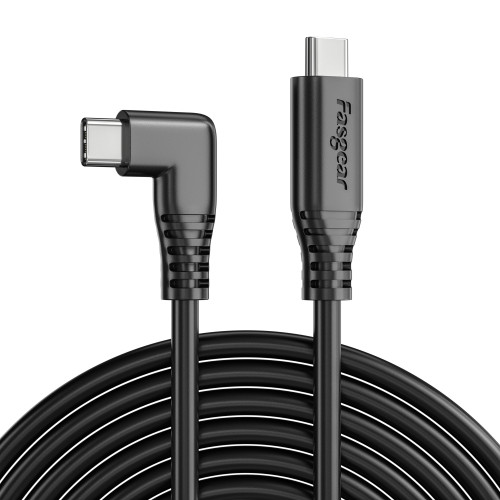 US$ 34.99 - Fasgear USB C to Type C 90 Degree Cable for Oculus Quest 2, USB  3.0, 100W PD with E-Marker Chip Compatible for Oculus Quest Link -  m.fasgear.com
