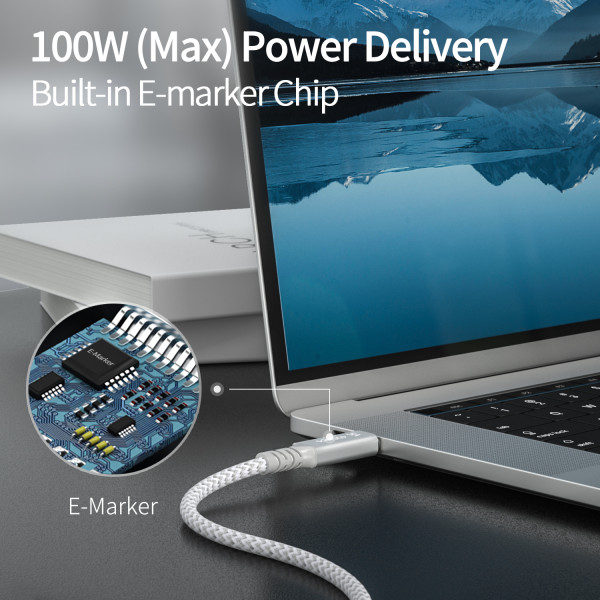 US$ 33.99 - Fasgear Thunderbolt 3 Cable, 40Gbps / 100W (5A/20V